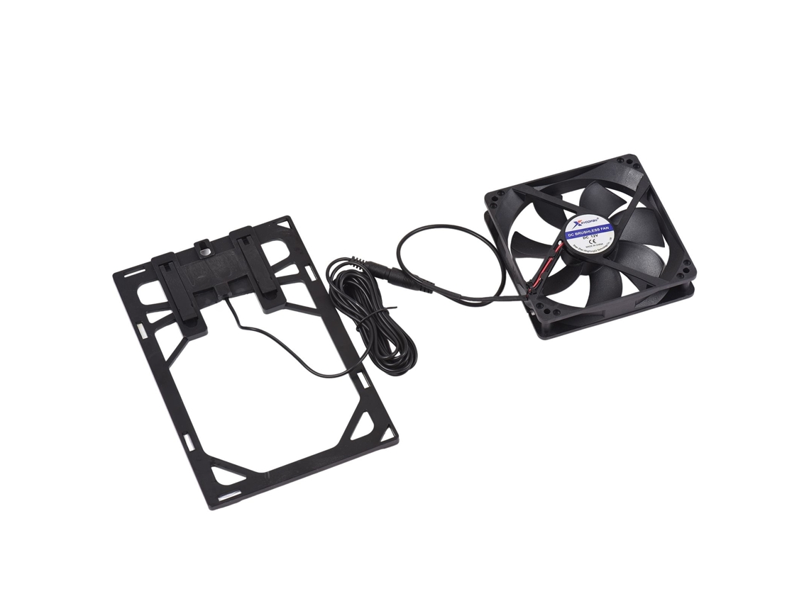Mini Ventilador Solar de exaustão 6w 12v para galinheiros e estufas | S/MARCA