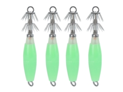 Isca de Lula Noturna com Anzol Squid Hook Fluorescente