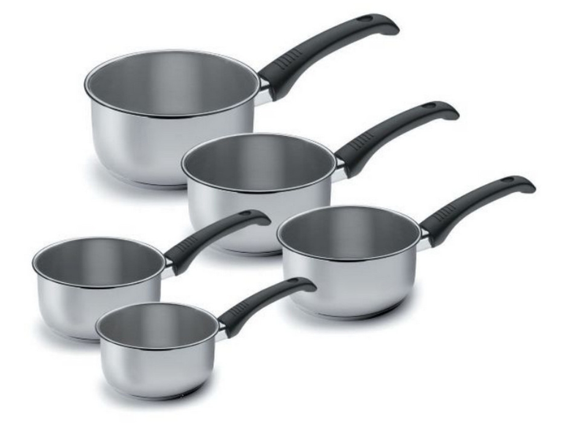 Conjunto de 5 Panelas LACOR (Aço Inox- 12 / 20cm)