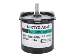 Motor Síncrono Ac 14w Iman Permanente Baixa Velocidade 30rpm Eixo Central Alto Torque Xd60ktyz Ac110v