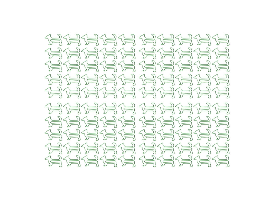 100 Clip De Papel Bonitos Animales Con Recubrimiento De Metal Y Caja Para Hogar Y Oficina Verde
