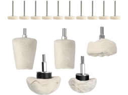 Kit Completo De 15 Peças Para Polimento, Incluindo Boinas Pano E Lã