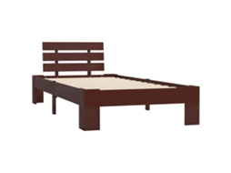 Estrutura de Cama MAISON EXCLUSIVE 100x200 cm pinho maciço escuro