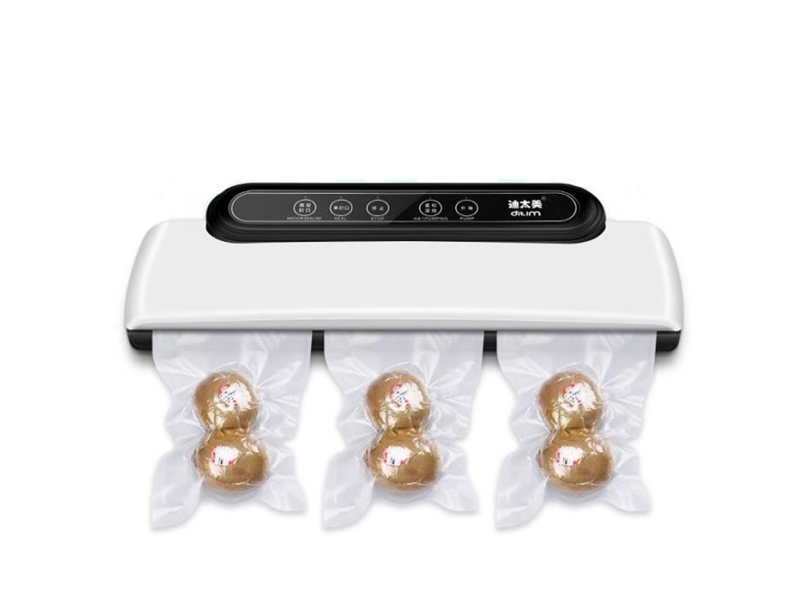 Seladora A Vácuo Para Alimentos, 110w, Inclui 10 Sacos Para Selagem A Vácuo, Para Alimentos Secos, Úmidos E Frescos, 65kpa