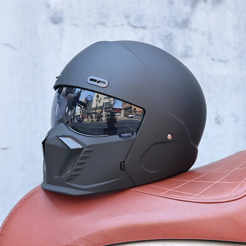 Capacete Unissex 2 Em 1, Material Abs, Certificado Dot