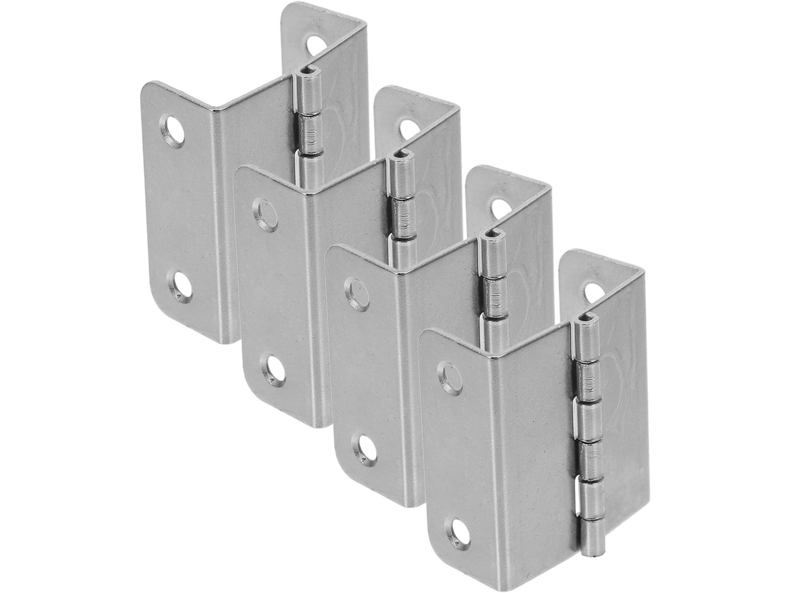 Conjunto De 4 Dobradiças Dobráveis Para Mesa, Dobradiças De Metal 180 Graus Com Quatro Furos Para Portas Armário