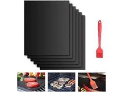 Tapetes Para Grelhar, Pacote Com 6 Unidades, Tapetes Universais Para Forno De 40x33cm, Adequados Para Fornos De Convecção.