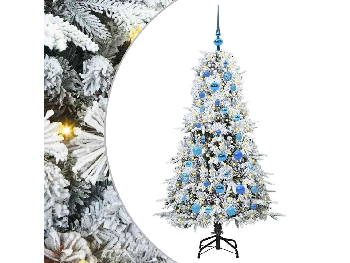 Conjunto 1 Decoração De Natal Vidaxl Branco Plástico (150 Cm)