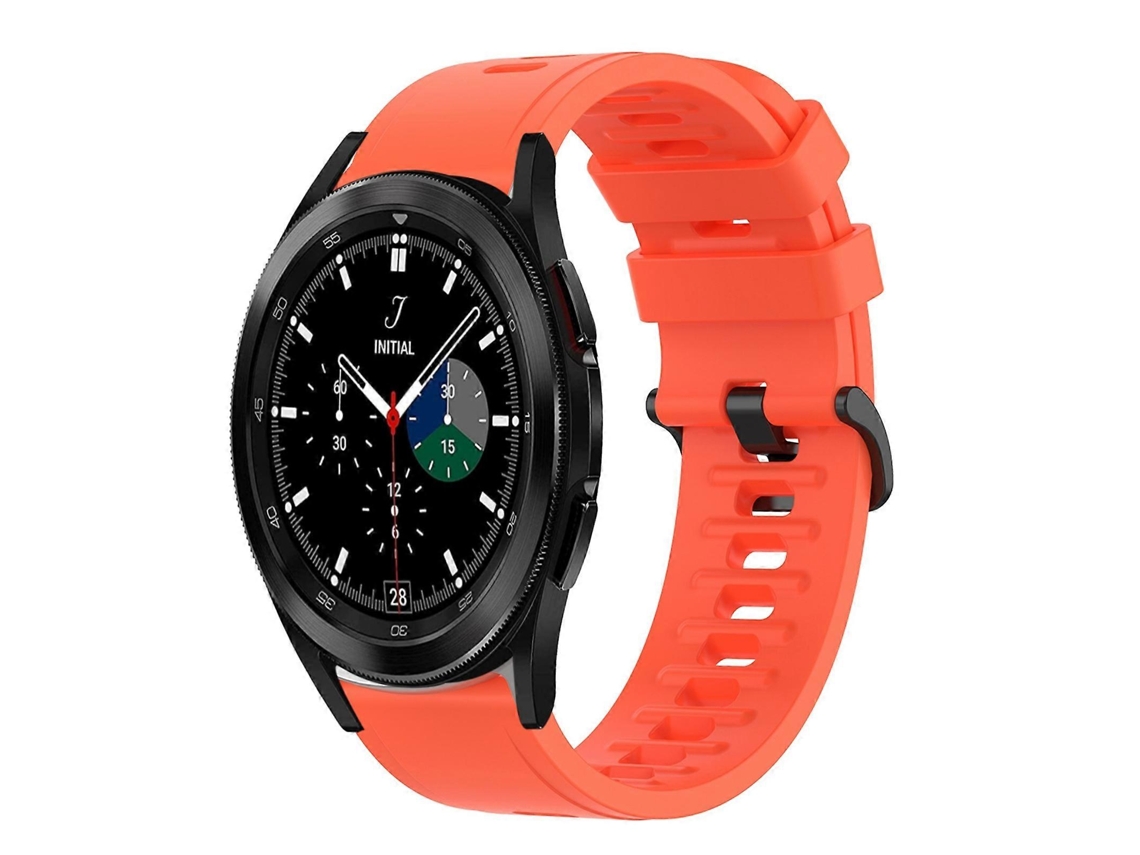 Pulseira De Silicone Macio De Cor Sólida Para Samsung Galaxy Watch 4 40mm 20mm