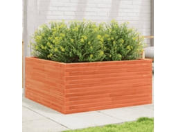 Vidaxl Vaso/floreira Jardim 100x100x46 Cm Pinho Maciço Castanho Mel