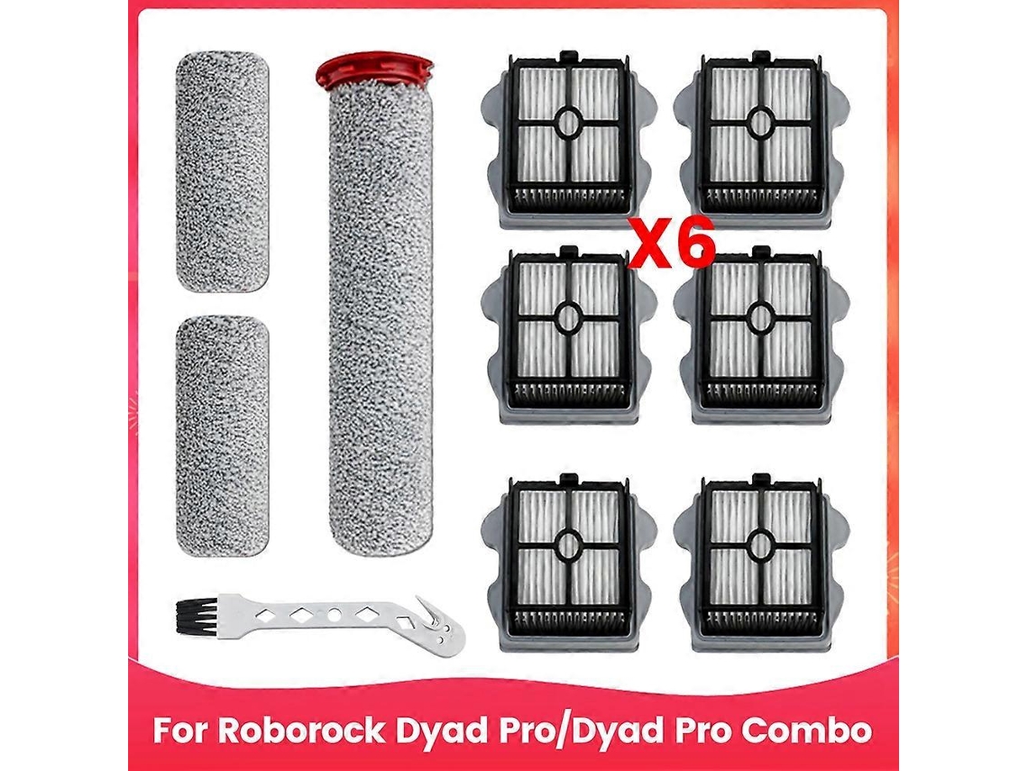 Escova Rotativa E Filtro Hepa Para Aspirador De Pó E Água Roborock Dyad Pro/dyad Pro Combo - Peças De Reposição_glo