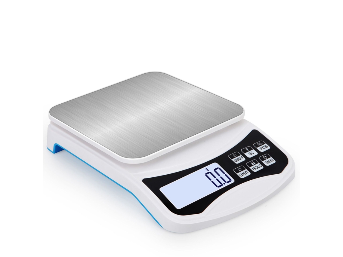 Balança Digital de Cozinha para Alimentos Dietéticos e Padaria 5kg/0,1g Recarregável em Inglês