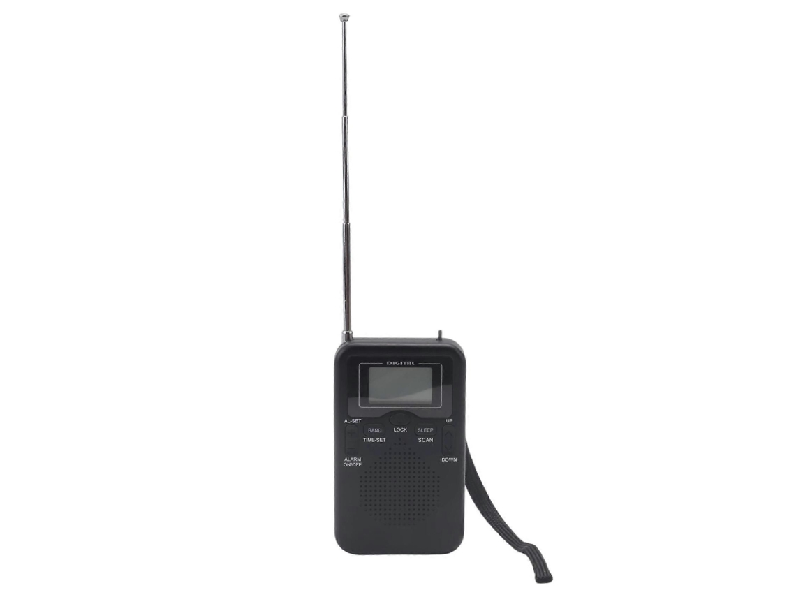 Rádio de Bolso Digital FM/AM com Alto-falante, Despertador GOKOCO