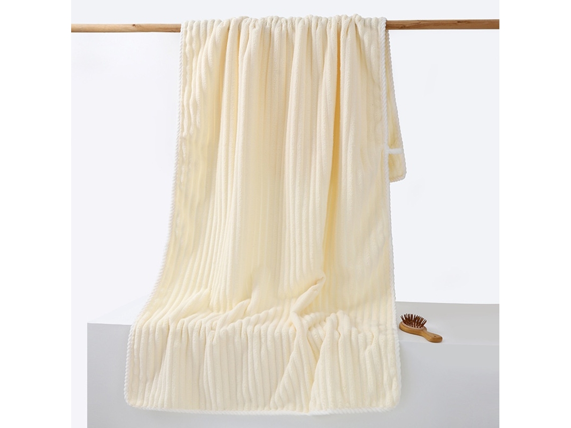 Toalha De Banho Elysve, 70x140 Cm, Branco