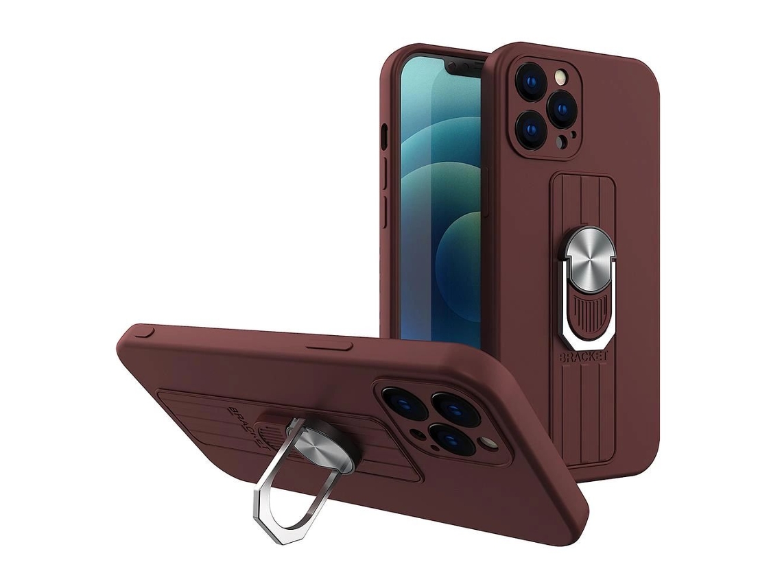 Capa Alça Note para Xiaomi Xiaomi Redmi Note 10 5G/Poco M3 Pro Silicone Castanho