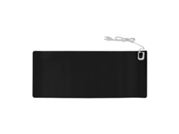 Mouse Pad Aquecido De Couro Pu Tapete De Mesa Quente 31x13in Tapete De Mouse Para Jogos Aquecido Preto