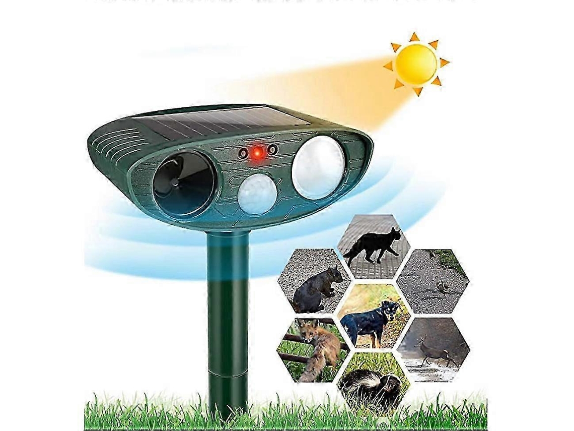 Repelente Ultrassônico De Pragas Movido A Energia Solar Para Uso Externo Olysi Shop