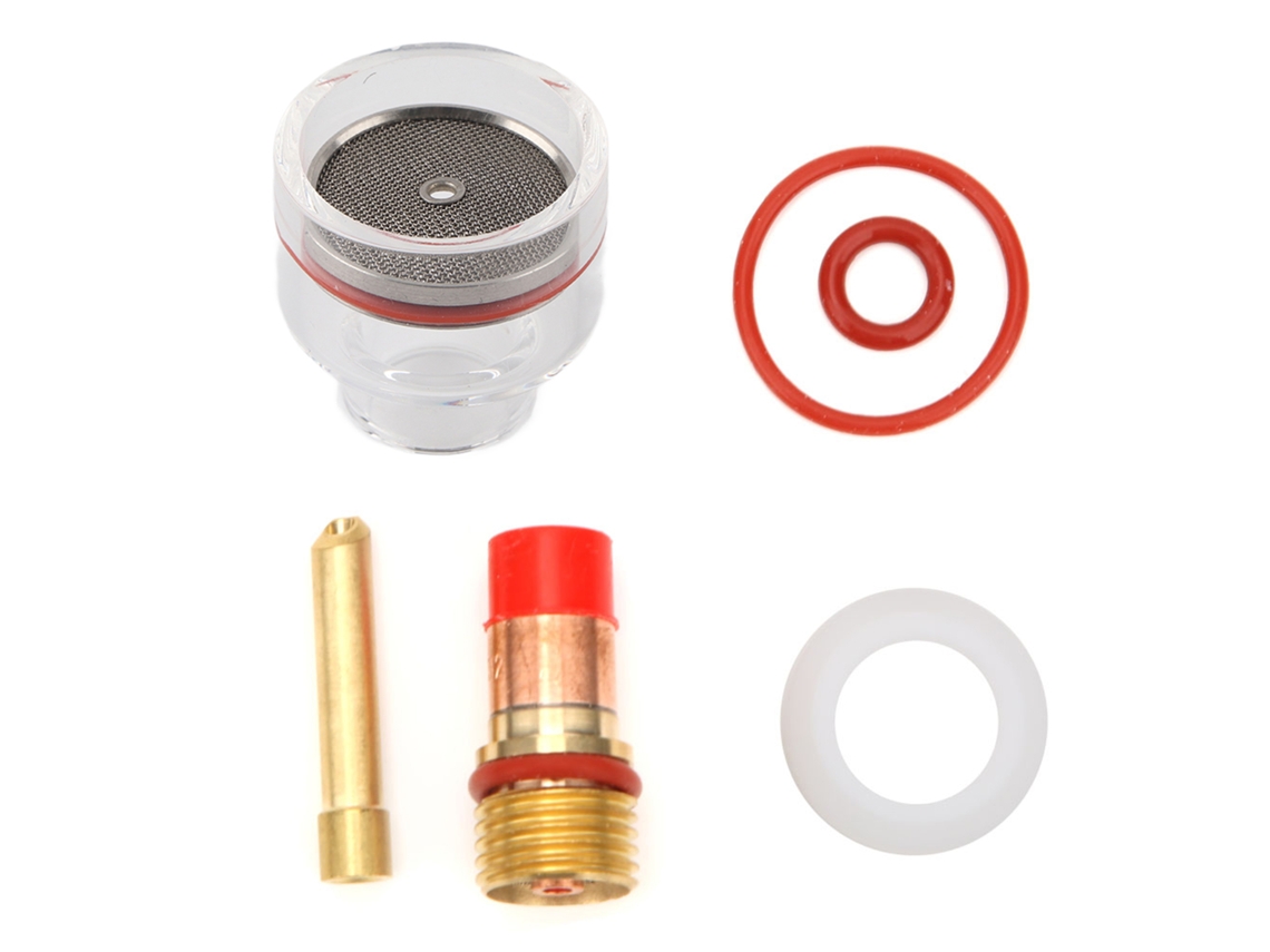 Acessórios Para Kit De Soplete De Soldadura Wp: Lente De Gás, Cone, Copo De Vidro Para Wp-17/18/26