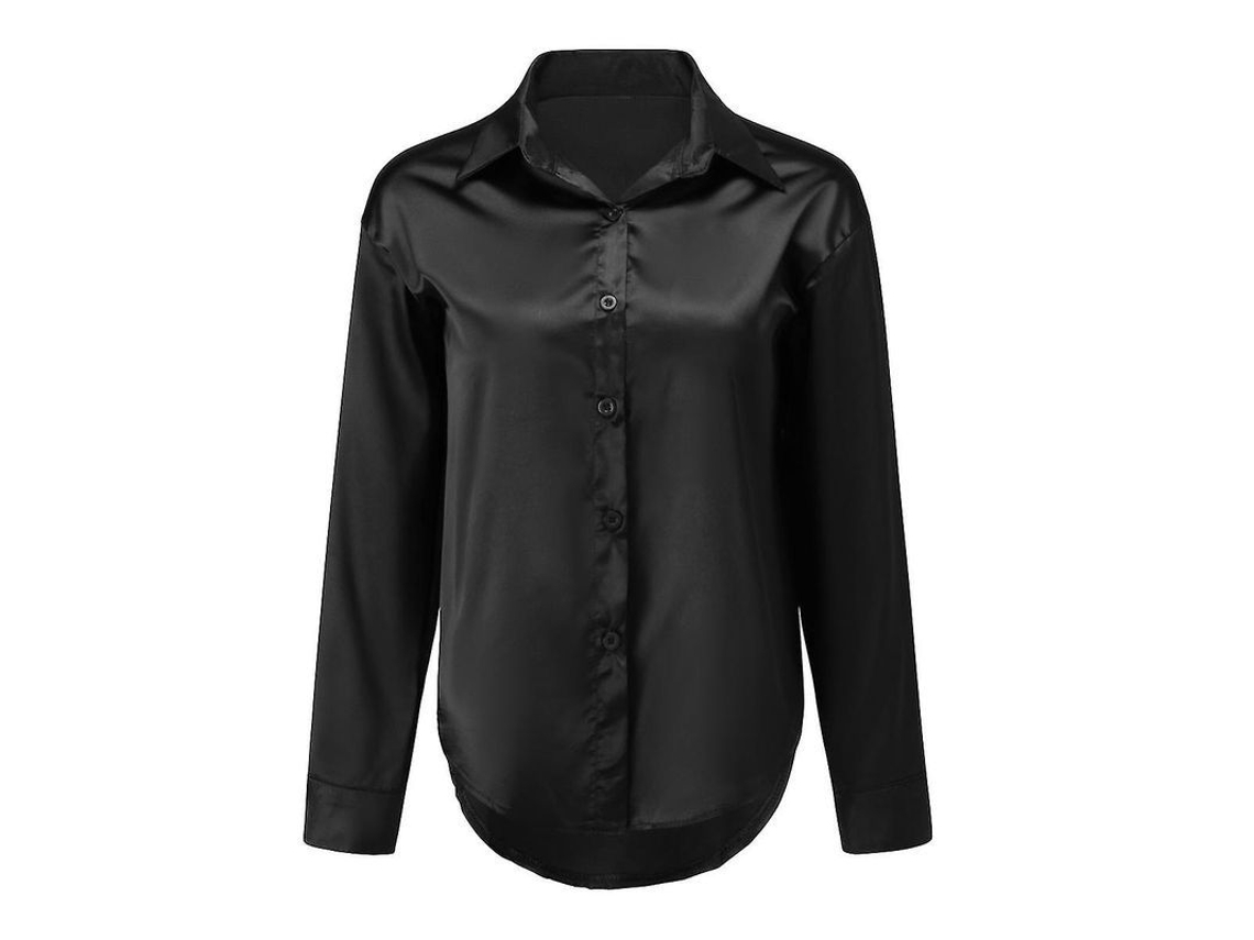 Camisa de Seda Fasst para Mulher Yynuda com Cuello Lapel (S)