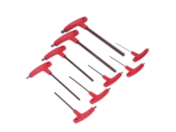 Conjunto de 9 Chaves Hexagonais com Alça em T S2 Resistente À Corrosão S/MARCA