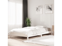 Vidaxl Cama Empilhável 90x190 Cm Madeira De Pinho Maciça Branco