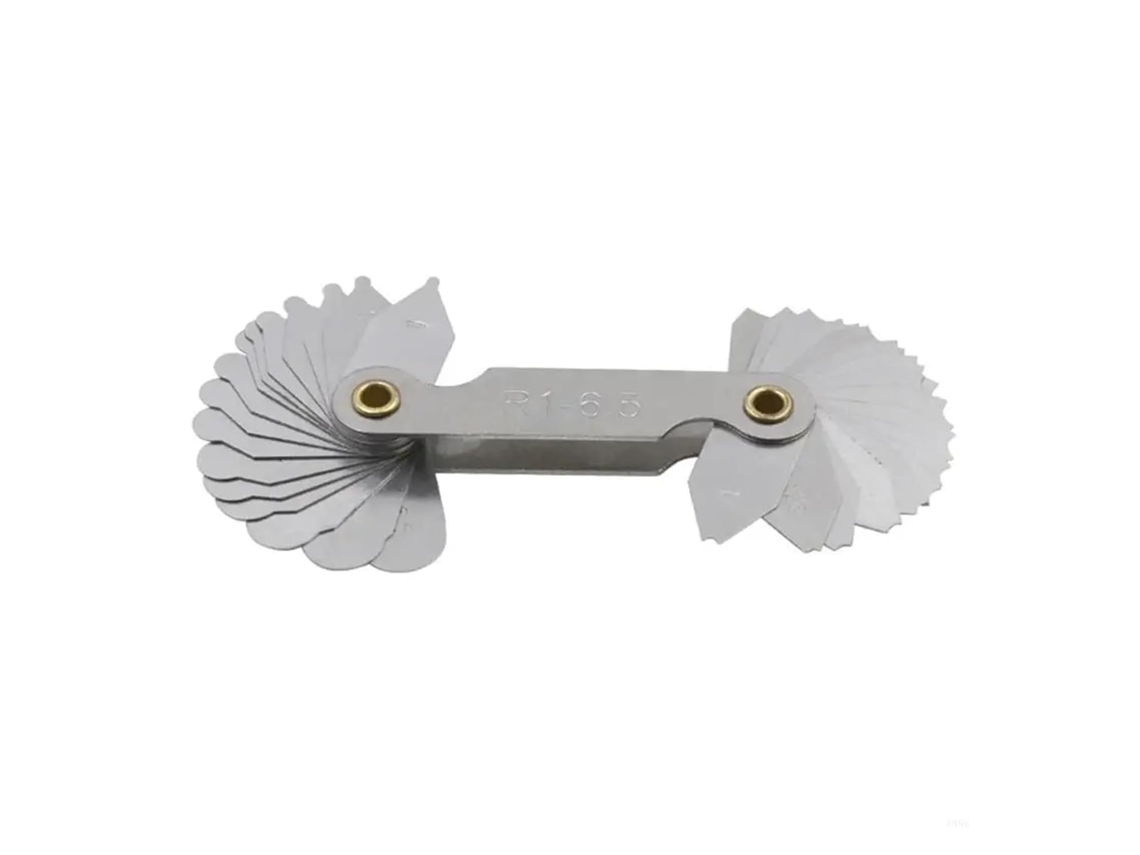 Calibrador De Raio Passo Rosca Em Aço Inoxidável, Calibrador De Raio Passo Rosca R1-6, 5 R7-14 R15-25 Para Arco Convexo