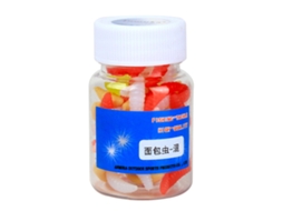 Isca Artificial de Peixe 2cm 80pcs Minhoca Soft Plastic