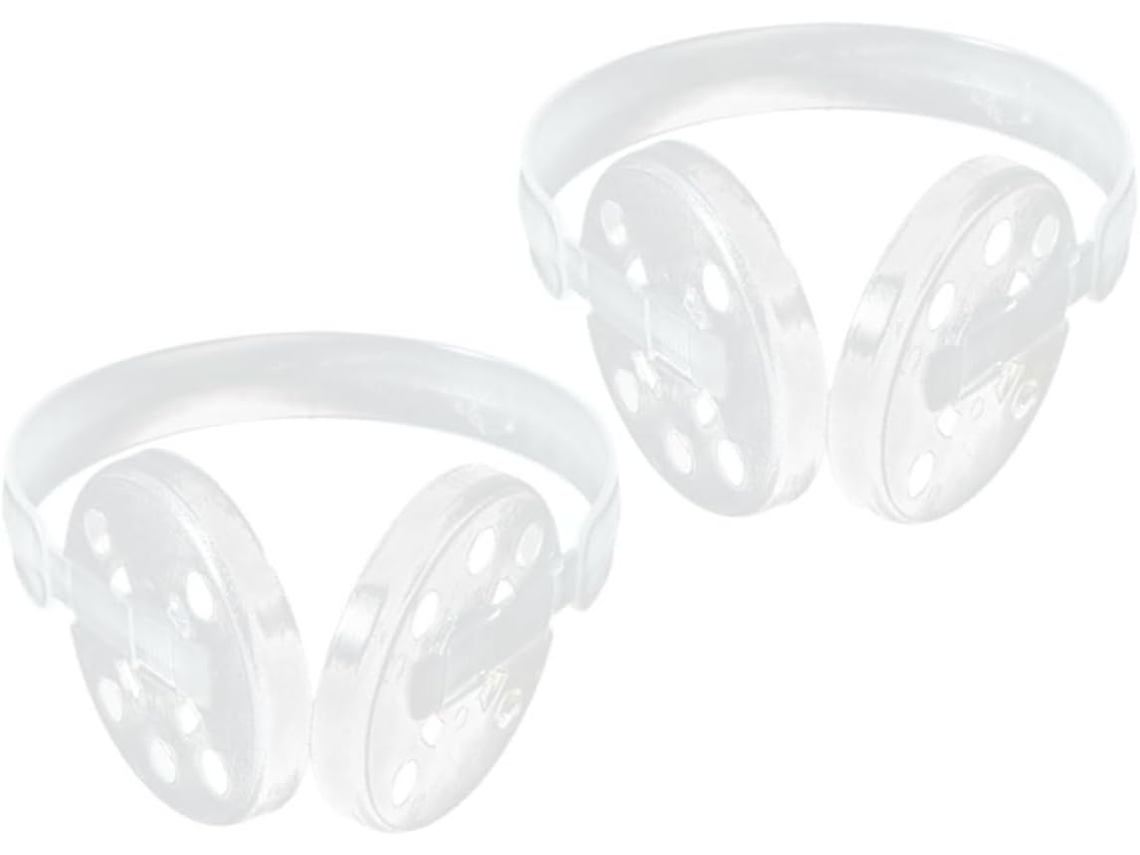 Suporte De Plástico Resistente Inoomp Para Protetores Auriculares Diy, 2 Peças, Estrutura Simples E Delicada Para