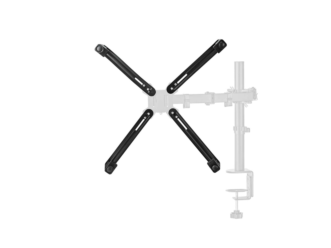 Adaptador de braço de montagem Vesa para monitores de 13 a 27 polegadas, preto, Nedis