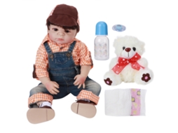 Boneca De Silicone Lifelike Laxiscreed 57cm, Presente Perfeito Para Meninas E Crianças