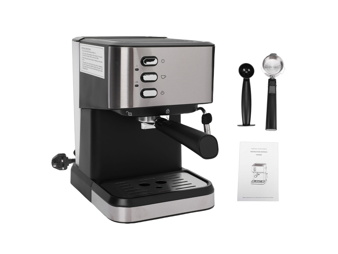 Laxiscreed Máquina De Espresso Semi-automática Compacta Com Extração A 92°c E 1,5l De Capacidade