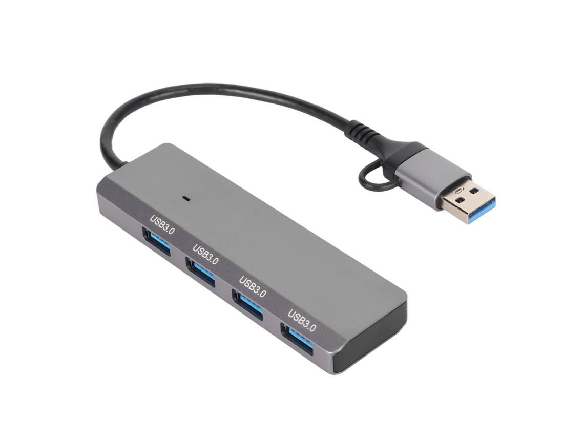 2026zentro-hub Usb Type C 4 Em 1 Com Conexões Duais 5gbps, Estação De Docking Metal Para Pc, Laptop, Tablet E Celular