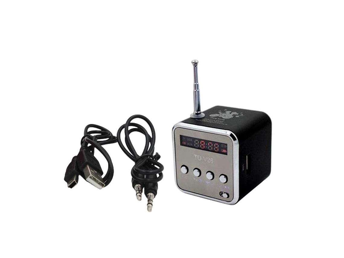 Caixa de Som Bluetooth Sem Fio, Mini com Tela, Subwoofer EOOCOO