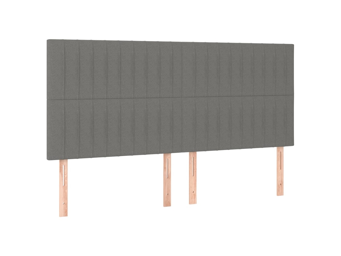 Cabeceira Cinza Escuro 160x5x118/128 Cm Tecido MAISON EXCLUSIVE