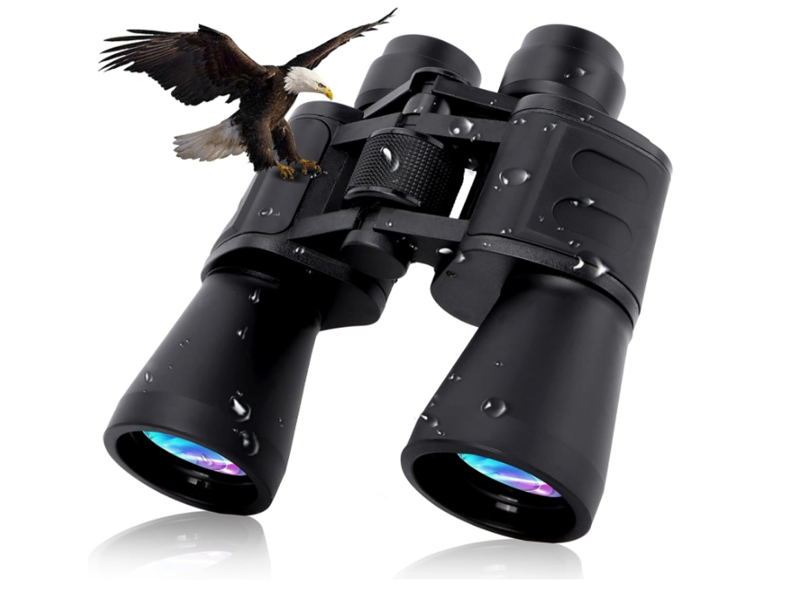 Binóculos 20x50 - Binóculos Compactos Hd Profissionais De Alta Ampliação Para Observação De Pássaros, Caça E Atividades Ao Ar Livre (preto)