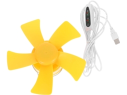 Ventilador De Camping Leve, Ventilador Usb, Resfriamento Silencioso, Timer Para Dormir. Gokoco