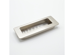 Puxador HARDWAREXCHANGE Retangular Encastrar em Zamac, 113x42mm Níquel escovado (conjunto de 4)