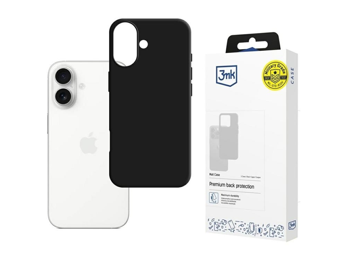 Capa 3mk Para Iphone 17 Fosca - Preta