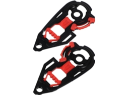 Suportes para viseira de capacete de motocicleta, 2 peças, placas laterais reforçadas