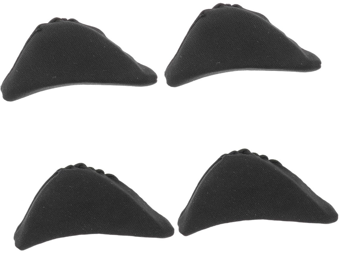 2 Pares De Palmilhas Esponja Respiráveis Para Os Dedos, Pretas, Macias E Reutilizáveis, Para Calçados Grandes, Botas E