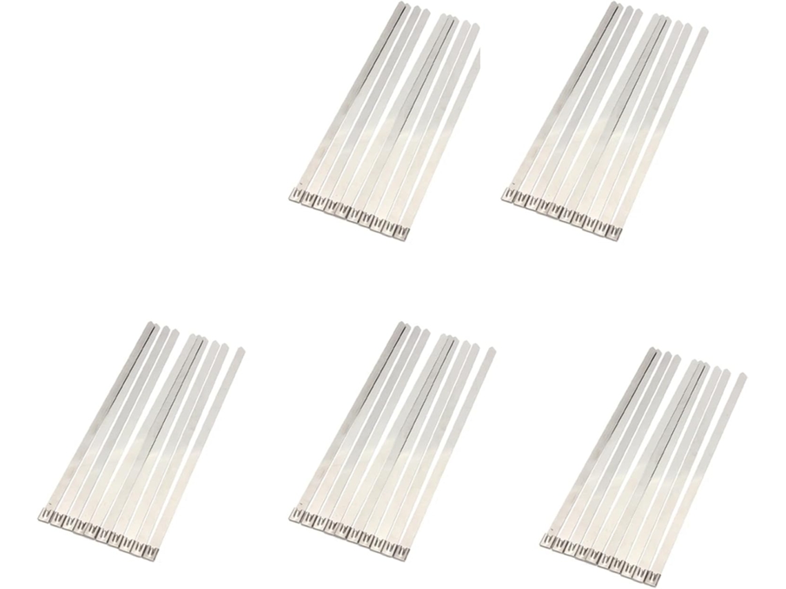50 Abraçadeiras de Aço Inoxidável para Escapamento, 0,39 Pés X 15,75 Polegadas com Metal SFUSHOS