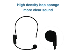 Mali microfone Sem Fio 2.4ghz Profissional Head wear para Streaming e Ensino