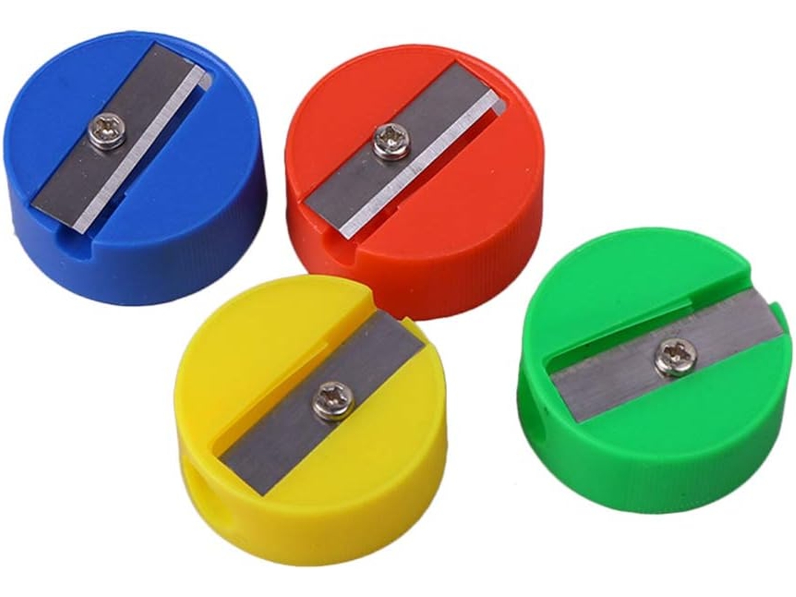 Conjunto de 100 Lápis de Mão Redondos de Plástico Coloridos em Plástico, para Material Escolar CHABERLU