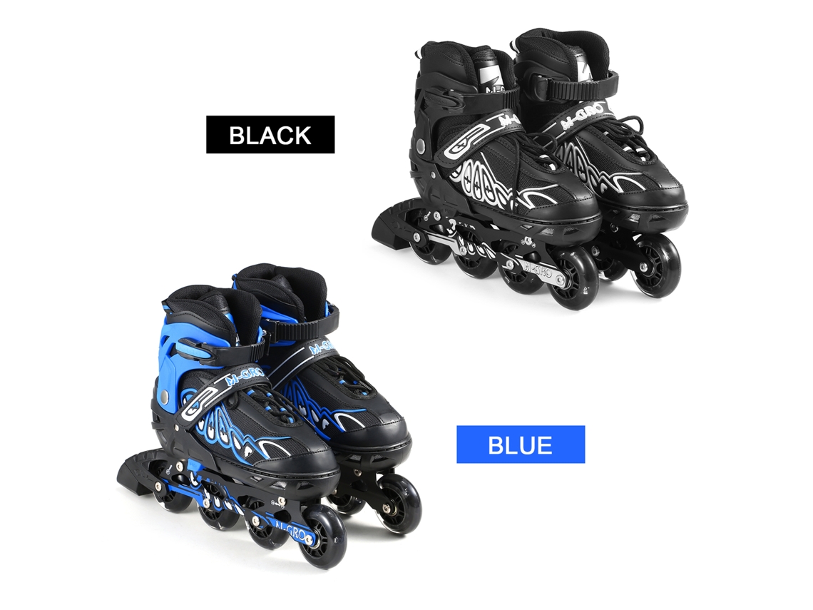 Urbannova-patins Inline Ajustáveis Rodas Iluminadas Pvc+pu+pp