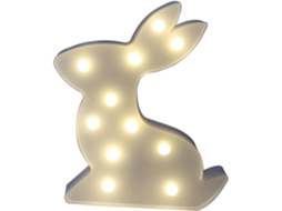 Luminária Noturna Led Criativa, Portátil, Em Formato De Coelho