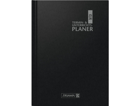 Unterrichtsplaner Termin Und Unterrichtsplaner August 2025 Bis Juli 2026 Schwarz Brunnen (1075760906)