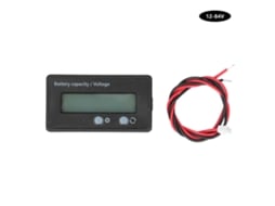 Voltímetro de Bateria Digital LCD 12 84V Tester de Capacidade e Tensão para Baterias de Lítio e Ácidas | S/MARCA