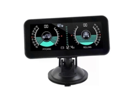 Inclinômetro Inteligente E Sofisticado Para Carro, Com Hud De Alta Resolução, Monitoramento Em Tempo Real, Alertas Automáticos E Medidor Digital