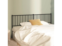 Vidaxl Cabeceira De Substituição 193 Cm Metal Preto