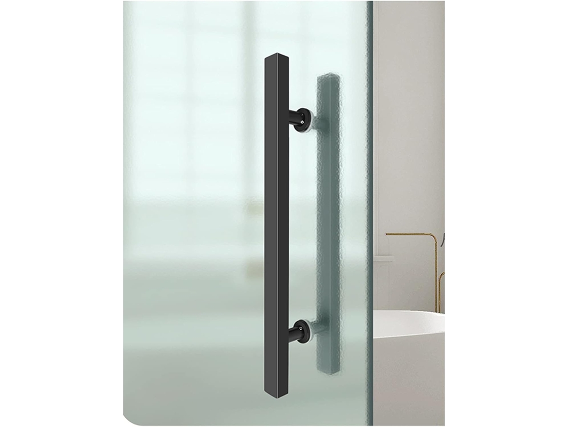 Puxador Para Porta De Box Chuveiro, Maçanetas Para Portas Internas, Puxador Para Porta De Vidro Sem Moldura, Preto Fosco